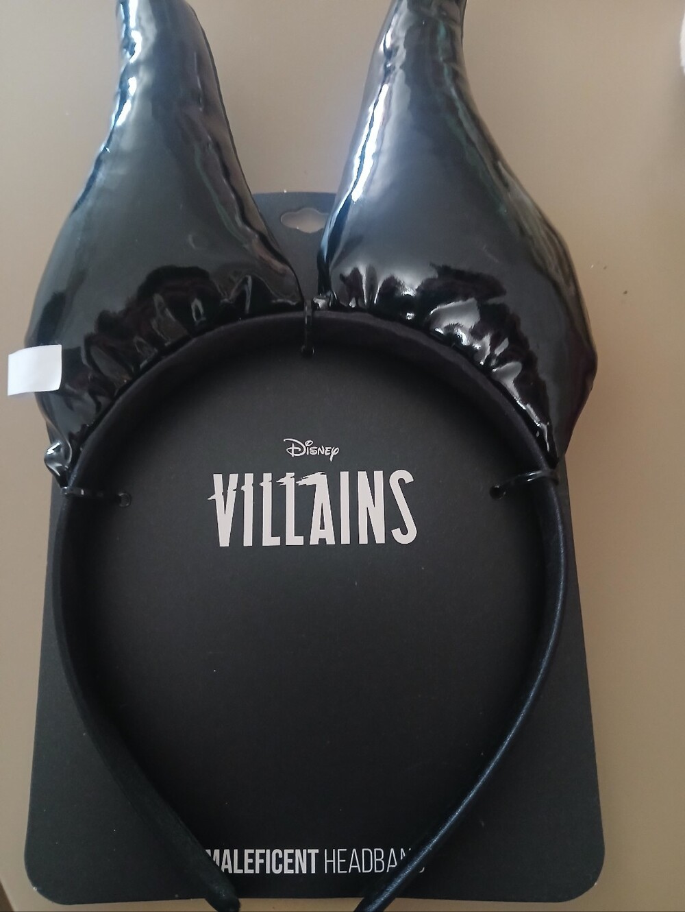 Disney Black Patent Maleficent Horn Headband